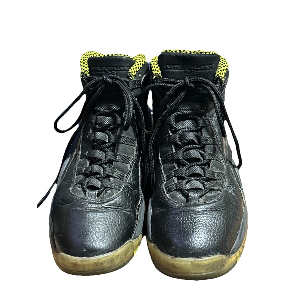 Air Jordan 10 Retro Venom Green Black 2014 310805-033 Men's Size 12 Used